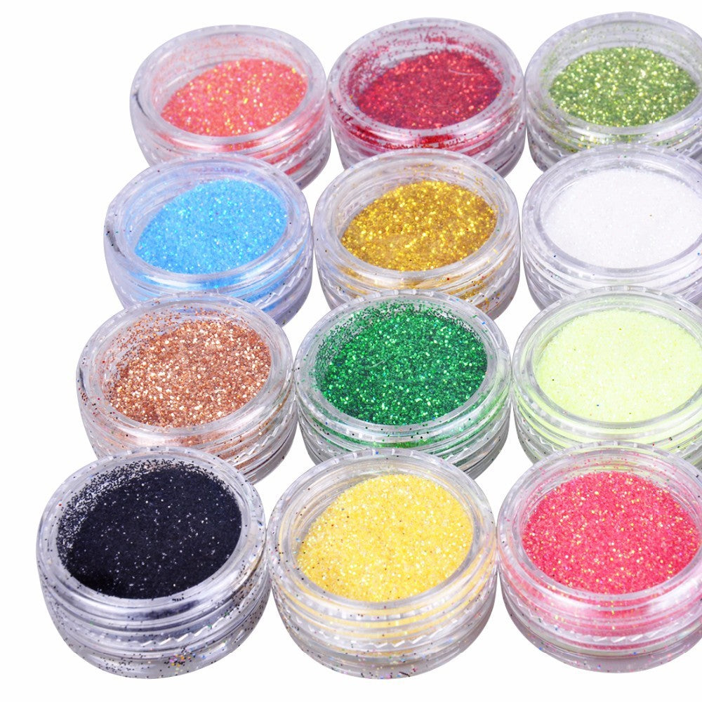 24 Color 3D Nail Art Decoration – Multi-Color Nail Accessories Set